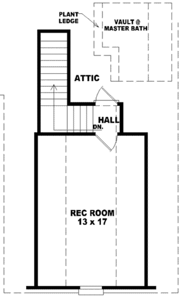 European Floor Plan - Upper Floor Plan #81-802