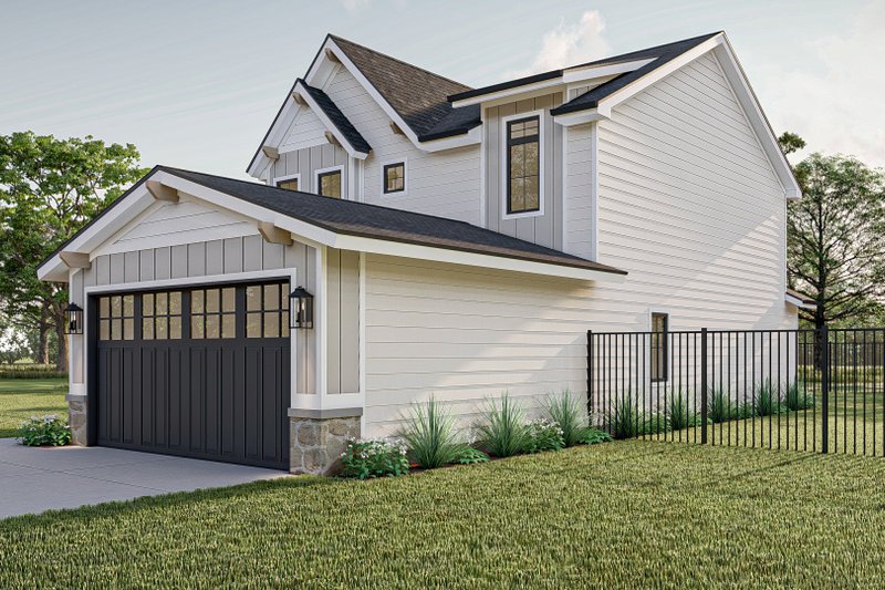 House Blueprint - Exterior - Other Elevation for Modern House Plan #455-623 - 3 bed, 3 bath