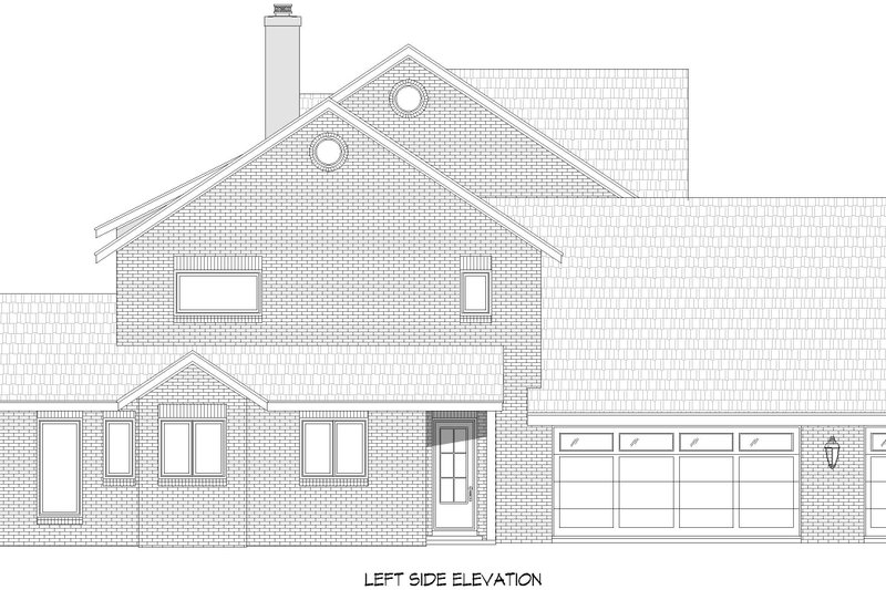 Dream House Plan - Exterior - Other Elevation for Colonial House Plan #932-1147 - 4 bed, 4.5 bath