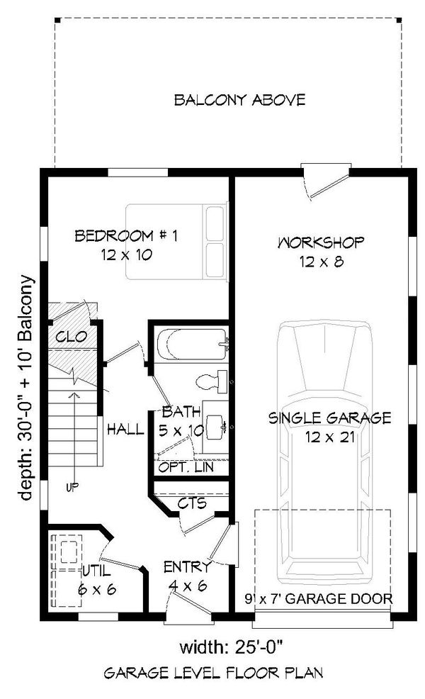 Architectural House Design - Contemporary Floor Plan - Main Floor Plan #932-181