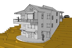 Modern Exterior - Front Elevation Plan #902-3