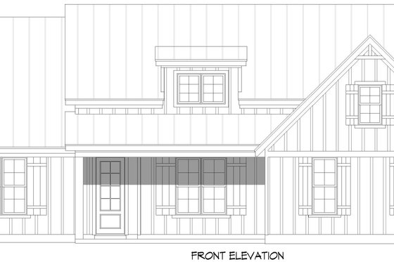 Exterior - Front Elevation 4 for Country House Plan #932-1207 - 3 bed, 2.5 bath