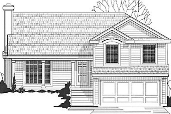 Exterior - Front Elevation for Traditional House Plan #67-656 - 3 bed, 2 bath