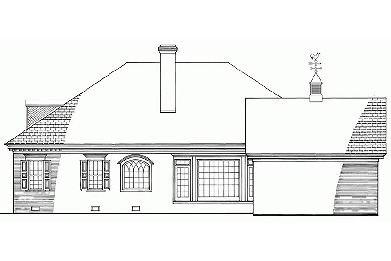 Home Plan - Exterior - Front Elevation for Southern House Plan #137-179 - 3 bed, 2 bath
