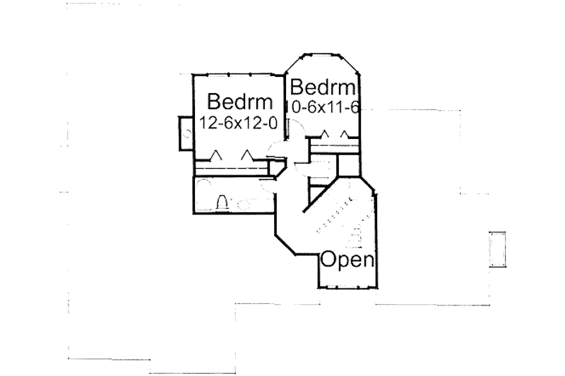 Dream House Plan - Floor Plan - Upper Floor for Traditional House Plan #120-132 - 3 bed, 3 bath