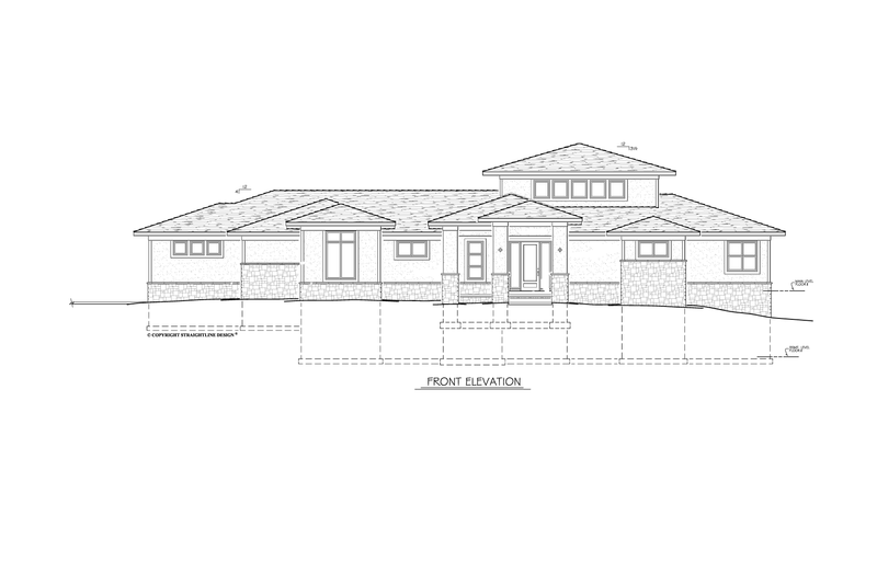 Architectural House Design - Exterior - Front Elevation 3 for Ranch House Plan #1122-19 - 2 bed, 2 bath