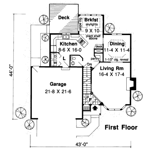 Traditional Floor Plan - Main Floor Plan #312-294