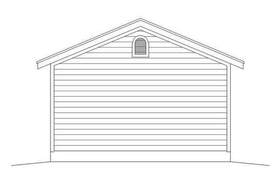 Exterior - Rear Elevation for Country House Plan #932-155, 0 bath