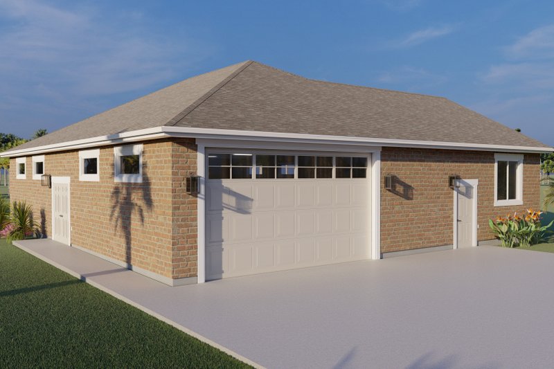 Architectural House Design - Exterior - Front Elevation 3 for Traditional House Plan #1060-79, 1 bath