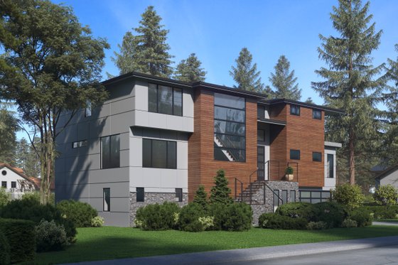 Exterior - Other Elevation for Modern House Plan #1066-84 - 5 bed, 5.5 bath