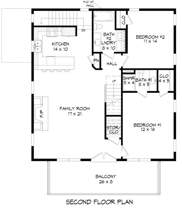 Dream House Plan - Contemporary Floor Plan - Upper Floor Plan #932-453