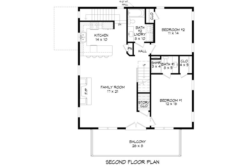 Architectural House Design - Floor Plan - Upper Floor for Contemporary House Plan #932-453 - 3 bed, 3.5 bath