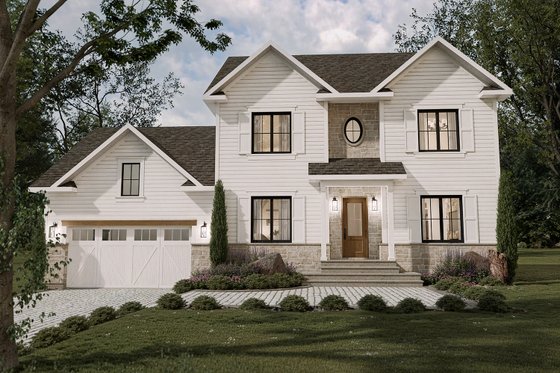 Exterior - Front Elevation 3 for Farmhouse House Plan #23-2392 - 4 bed, 2.5 bath