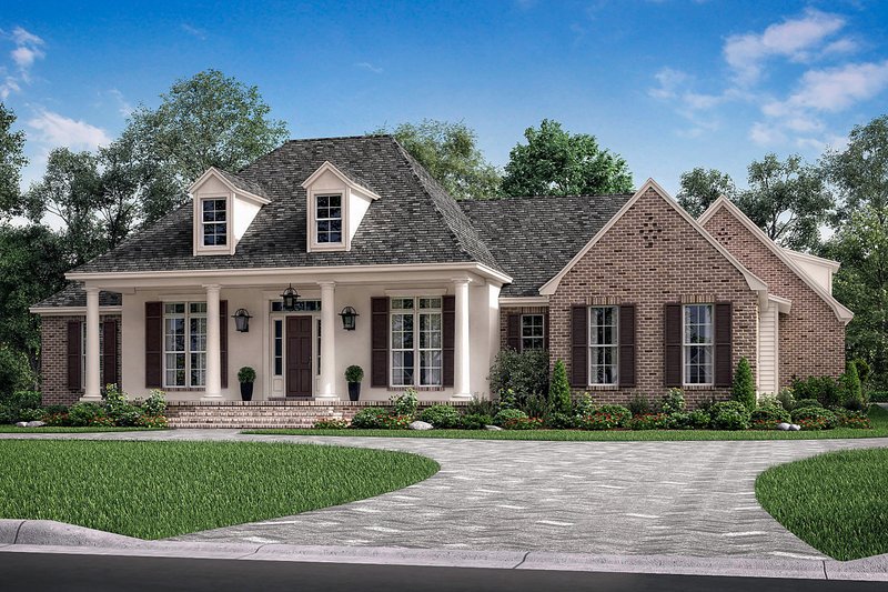 Dream House Plan - Country Exterior - Front Elevation Plan #430-171