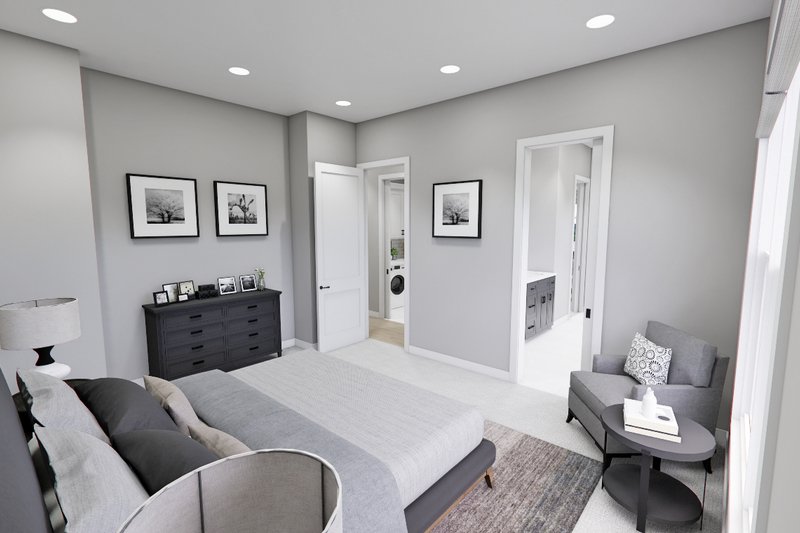 House Blueprint - Interior - Master Bedroom 1 for Farmhouse House Plan #51-1274 - 4 bed, 3.5 bath