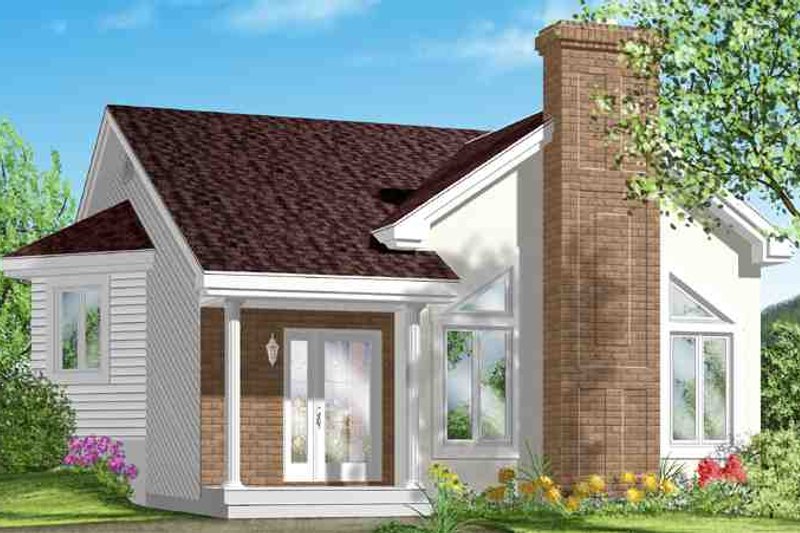 Cottage Style House Plan - 1 Beds 1 Baths 925 Sq/Ft Plan #25-1193