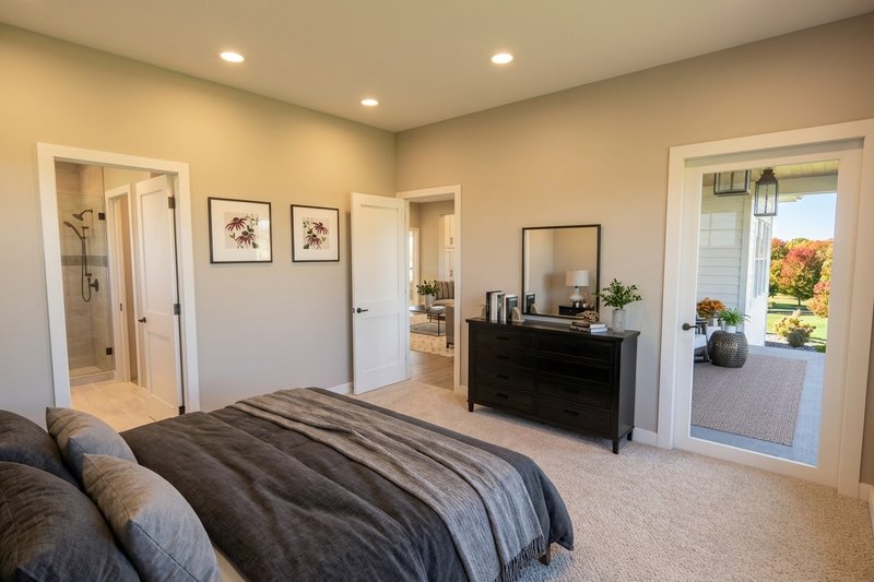 Dream House Plan - Interior - Master Bedroom 1 for Ranch House Plan #51-1583 - 3 bed, 2.5 bath