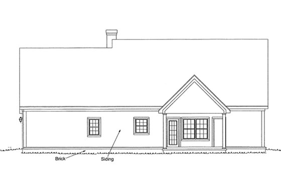 Traditional style home, elevation