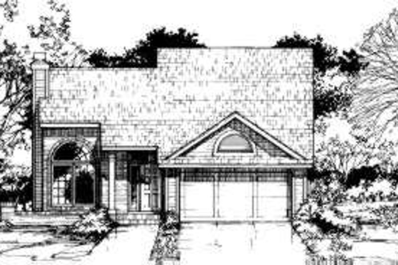 House Blueprint - Exterior - Front Elevation Plan #320-119