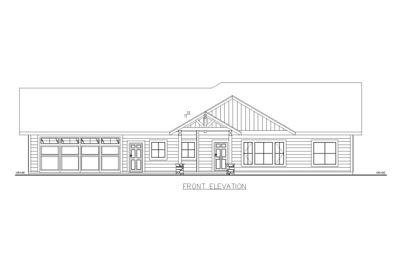 Dream House Plan - Exterior - Front Elevation 3 for Craftsman House Plan #117-1012 - 2 bed, 2.5 bath