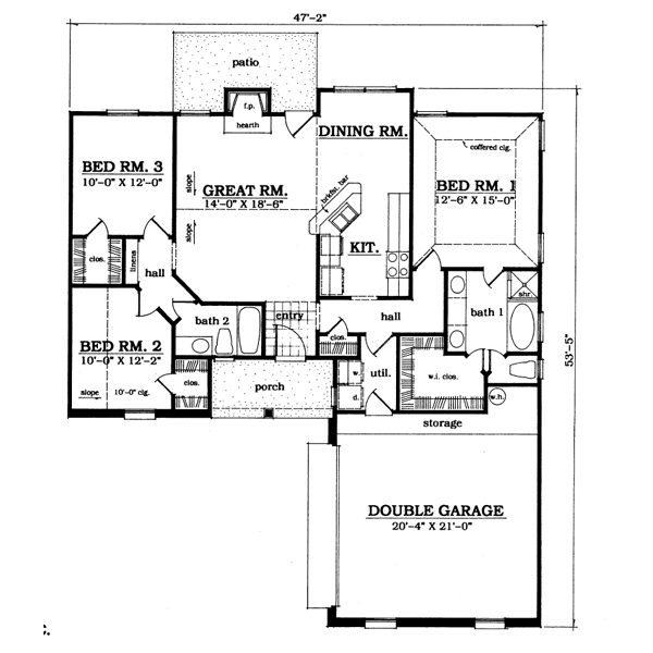Traditional Floor Plan - Main Floor Plan #42-106