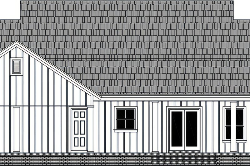 Architectural House Design - Exterior - Rear Elevation for Farmhouse House Plan #21-641 - 3 bed, 2 bath