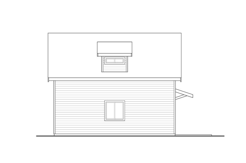 House Plan Design - Exterior - Other Elevation for Cottage House Plan #124-1278 - 2 bed, 2 bath