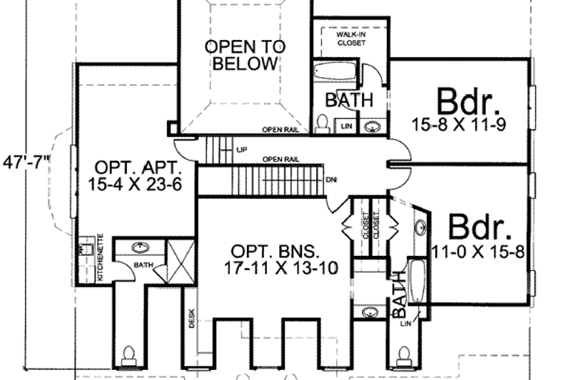 Classical Style House Plan - 4 Beds 4 Baths 2674 Sq/Ft Plan #119-155 ...