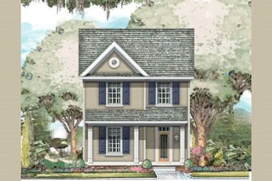 Exterior - Front Elevation for Country House Plan #424-206 - 3 bed, 2.5 bath