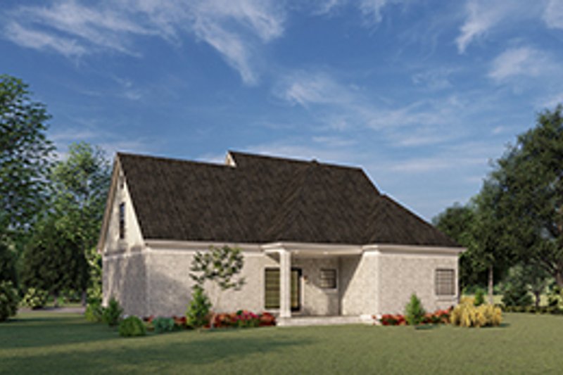 Home Plan - Exterior - Rear Elevation for European House Plan #17-3066 - 3 bed, 2.5 bath