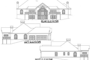 Exterior - Other Elevation for Mediterranean House Plan #57-123 - 3 bed, 2.5 bath