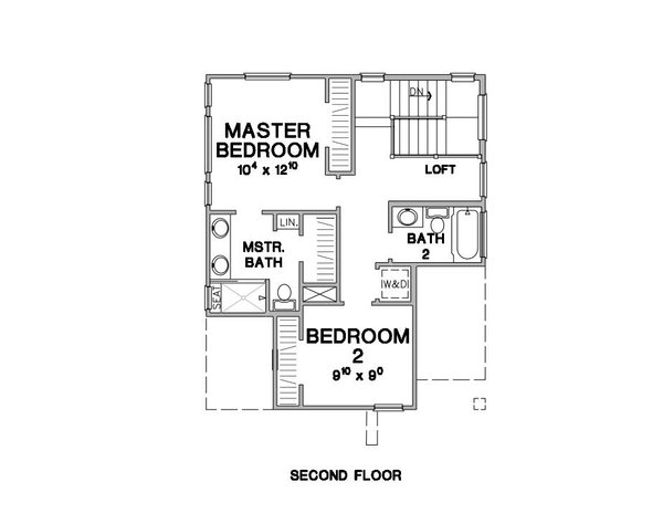 Contemporary Floor Plan - Upper Floor Plan #472-449