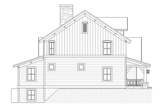 Exterior - Other Elevation for Craftsman House Plan #901-76 - 3 bed, 2.5 bath