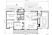 Farmhouse Style House Plan - 3 Beds 2 Baths 1232 Sq/Ft Plan #3-109 