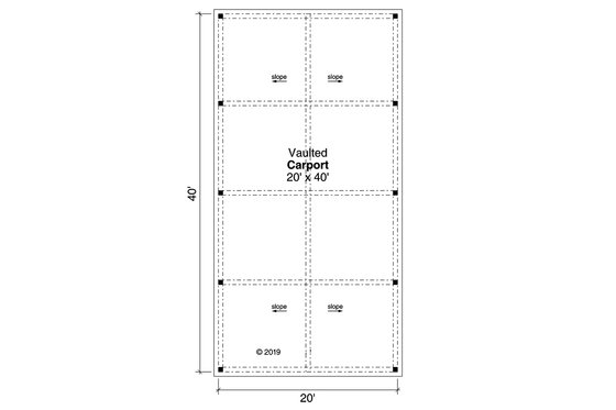 Floor Plan - Main Floor for Craftsman House Plan #124-1147, 0 bath