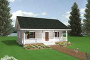 Cottage Style House Plan - 2 Beds 1 Baths 864 Sq/Ft Plan #44-114 