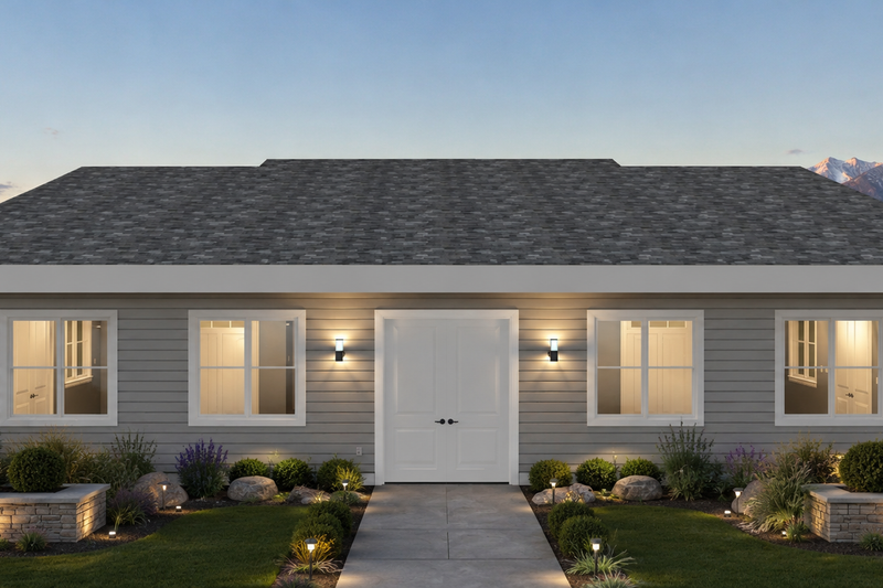 Home Plan - Exterior - Rear Elevation for Modern House Plan #1060-501, 0 bath