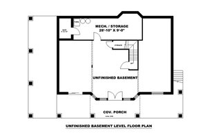 Floor Plan - Lower Floor for Beach House Plan #117-896 - 1 bed, 2 bath