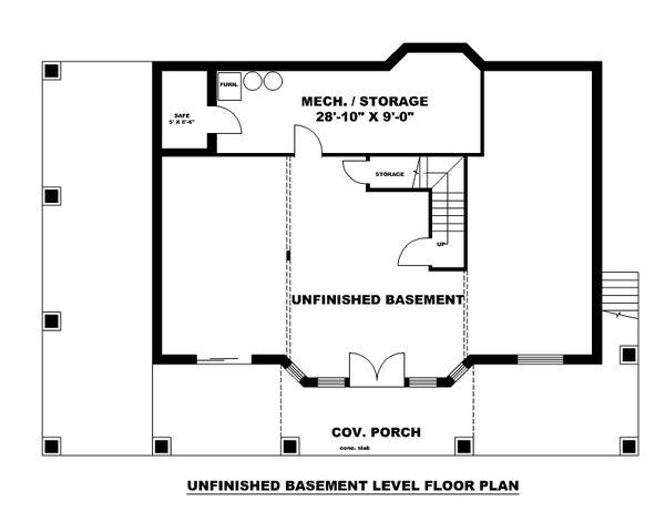 House Design - Beach Floor Plan - Lower Floor Plan #117-896