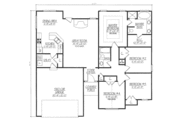 Ranch Style House Plan - 3 Beds 2 Baths 1655 Sq/Ft Plan #412-138 