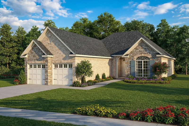 Home Plan - Traditional Exterior - Front Elevation Plan #17-188