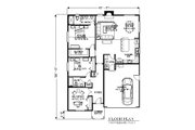 Bungalow Style House Plan - 3 Beds 2 Baths 1603 Sq/Ft Plan #53-445 