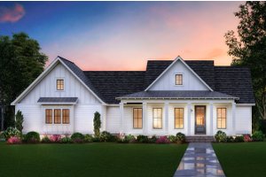 Home Plan - Farmhouse Exterior - Front Elevation Plan #1074-25
