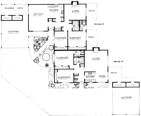 Ranch Floor Plan - Main Floor Plan #303-141