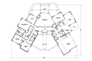 Floor Plan - Main Floor for Country House Plan #140-159 - 3 bed, 2.5 bath