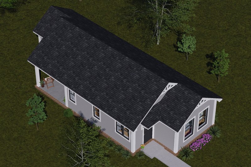 Dream House Plan - Exterior - Other Elevation 6 for Cottage House Plan #513-2444 - 2 bed, 2 bath