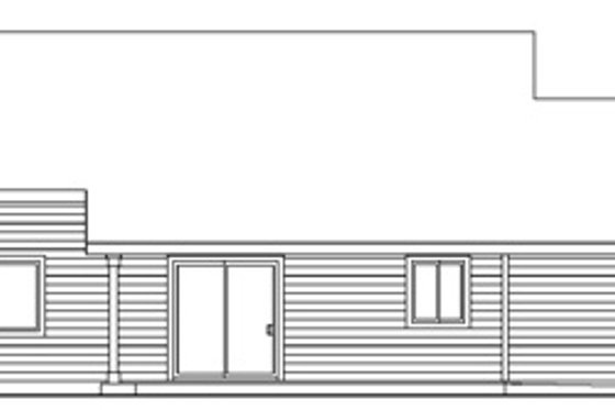 Exterior - Rear Elevation for Farmhouse House Plan #124-686 - 3 bed, 2 bath