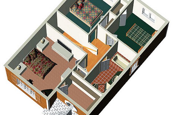 Photo 1 for Traditional House Plan #25-268 - 3 bed, 1.5 bath