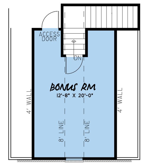 Traditional Floor Plan - Upper Floor Plan #923-242