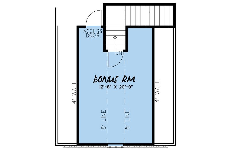 Architectural House Design - Floor Plan - Upper Floor for Traditional House Plan #923-242 - 3 bed, 2 bath